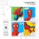 A set of notebooks is 20 pieces, 18 sheets, in a cage, covered paper cover, spider-man