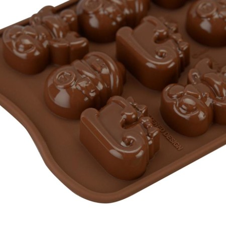 Form for the preparation of sweets Choco Winter, silicone-4