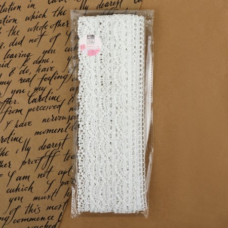 Lace is hypunnel, two -layer, 25 mm × 6.8 ± 0.5 m, white color-2
