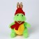 Soft toy "Dragon", in a red hat with ears, 15 cm, green color