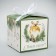 Folding box “Happy New Year!”, Christmas tree decorations, 12 x 12 x 12 cm, New Year