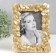 Photo frame Polystone 10x15 cm "Leaflets" gold 21x16 cm