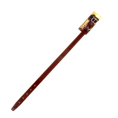 Collar zoonik "premium-classic" Leather double, 61-75 x 3 cm, cognac-2