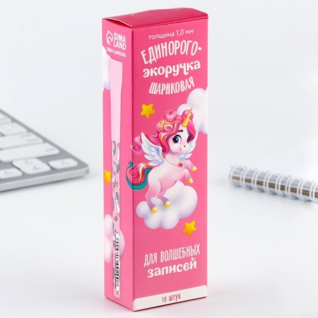 Handle ball eco blue paste 1.0 mm "Unicorn"-1