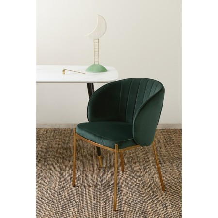 Coral chair, 560 × 500 × 850 mm, velor, green color-5