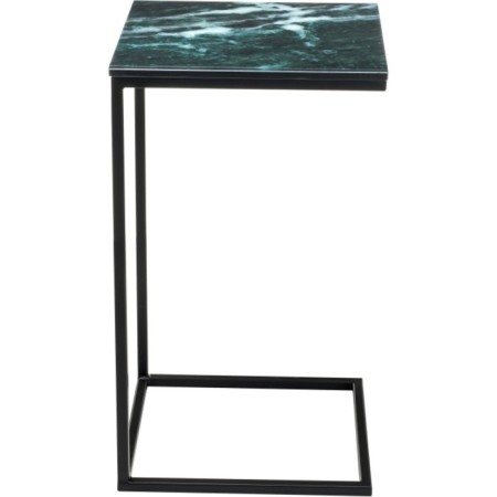 Coffee table Hercules metal, malachite/black 30x34x62 cm-2