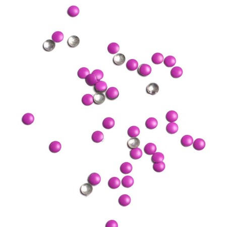 Rhinestones metal mugs, No. 3.0 violet, 50 pcs