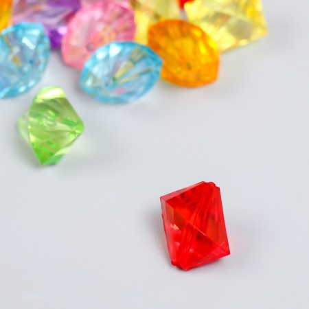 Beads for creativity plastic "Ice" set 20 grams mix 1.1x1.1x1.7 cm-1