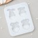 Mold "Love of the Beast", silicone, 12.5 × 10 × 2 cm, white color