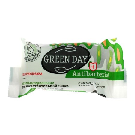 Green Day antibacterial soap, for sensitive skin, 90 g-1