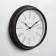 Wall clock, series: classic, smooth move, d = 31 cm, brown