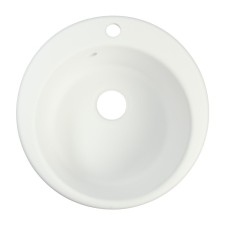 Curler for a kitchen made of stone Zein 50/Q1, D = 467 mm, round, overflow, color white ice