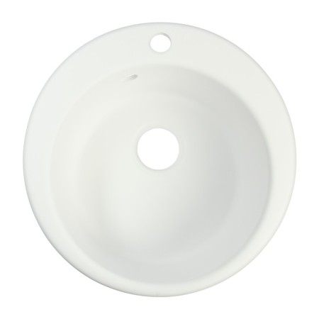 Curler for a kitchen made of stone Zein 50/Q1, D = 467 mm, round, overflow, color white ice