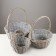 Set of baskets "Kosichka", 3 pcs, 40 × 17/45 cm, 32 × 16/40 cm, 26 × 16/37 cm, willow