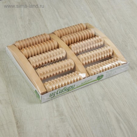 Massage "Accounts", 19 × 24.5 × 4 cm, 5 combined rows, color "Light wood"-5