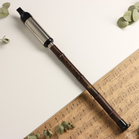 Flute Music Life 52 cm, with patterns, tonality b, bamboo, collapsible