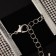 Choker "Grace of Sparks" is wide, black-silver color, l = 31 cm