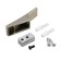 Furniture hook Cappio Asphodel, one -rot, satin nickel