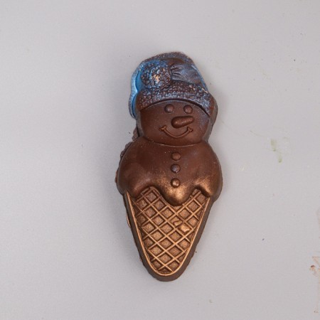 Chocolate figure, "Snowman-Morozhevka", 80 g-4