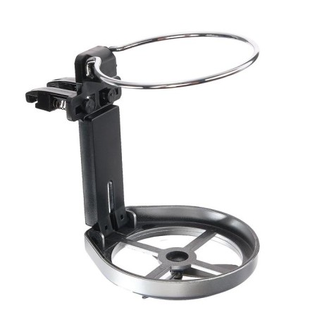 Torso cup holder in a deflector, car, chrome
