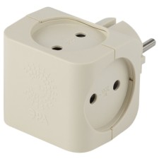 SP-4-I-I-I-I Roset for 4 sockets without grounding 16a ivory