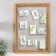Photo frame plastic in 9 photos "Favorite room" with clothespins 70x50 cm