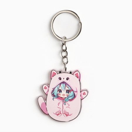 Acrylic key -keychain "You are incredibly cute", 10.1 x 4.8 cm-3