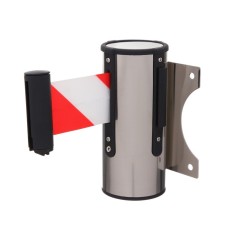 Wall block with exhaust ribbon-280cm, red white, height-13.5cm, width 11cm