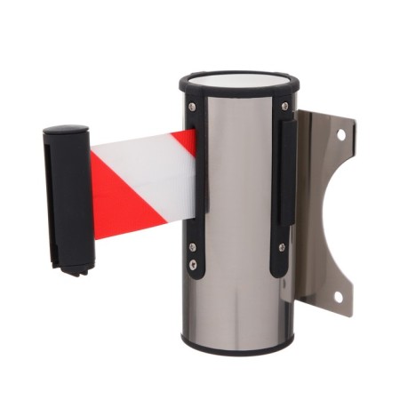 Wall block with exhaust ribbon-280cm, red white, height-13.5cm, width 11cm