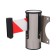 Wall block with exhaust ribbon-280cm, red white, height-13.5cm, width 11cm