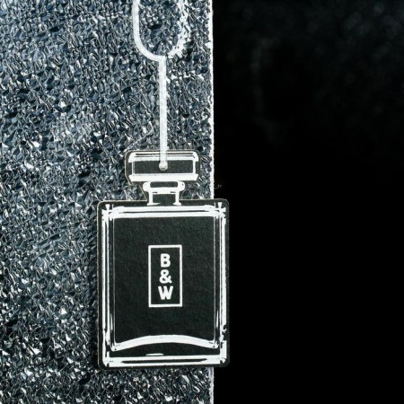 Flavor Sapfire cardboard suspension Black & White, perfume composition No. 9 SAT-4000-1