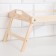 Folding breakfast table, 50 × 30cm, with handles, glass