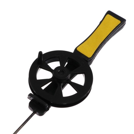 Winter fishing rod, plastic handle, guide fishing lines, yellow, HFB-15-3
