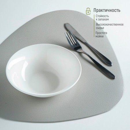 Plate porcelain deep shade White Label, 500 ml, d = 17.5 cm, white color-4