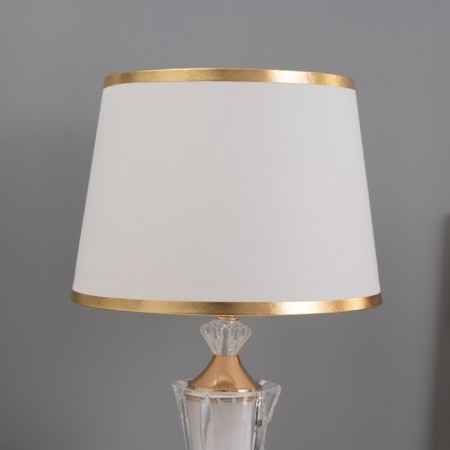 Bulbed table "Lucia" 1x40W E27 1x3W LED gold 25x25x45cm-2