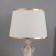 Bulbed table "Lucia" 1x40W E27 1x3W LED gold 25x25x45cm