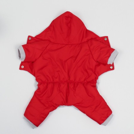 Zimovye jumpsuit for animals, XL (DS 32-34, Osh 32, OG 40-44 cm), red-6