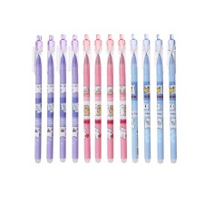 Gel handle washed ink, blue rod, dogs mix