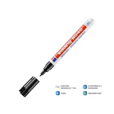 Fabric marker, 1.0 mm, edding E-8040/1, resistant to washing and boiling, black