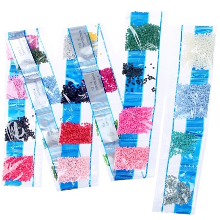 Diamond mosaic on a subframe with a full filling “Bouquet of tulips”, 20 x 30 cm-3