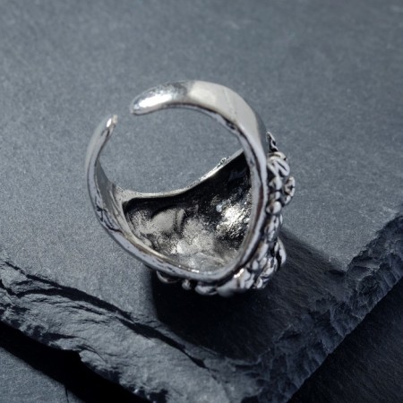 Ring "Right" Leo, color black silver, dimensionless-2