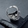 Ring "Right" Leo, color black silver, dimensionless