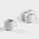 A set of porcelain tea cups "Express", 220 ml, 4 pcs