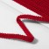 Decorative braid "Chanel", 8 mm, 10 ± 1 m, red color