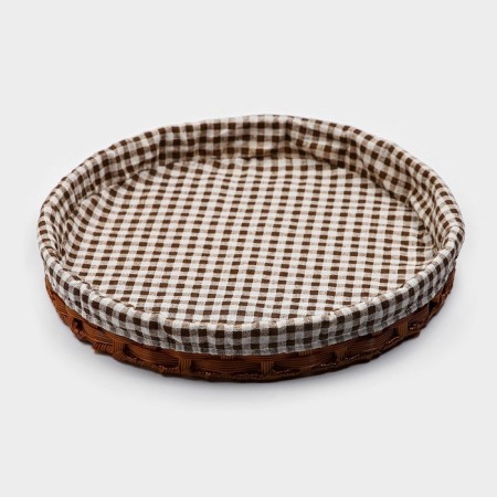 Basket for fruits and bread Dailens "Home Comple", D = 35.5 cm, chocolate color-2