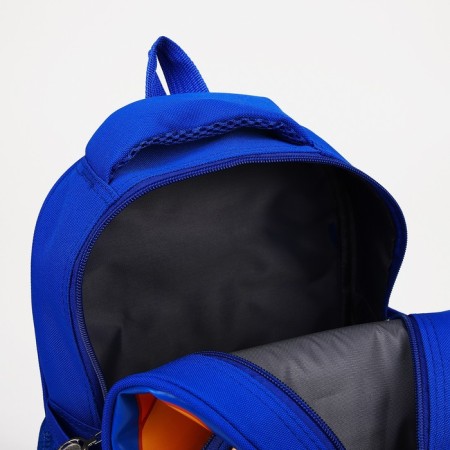 Baby backpack on lightning, 3 outer pockets, blue color-3
