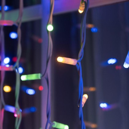 Garland "Curtain" 2 x 3 m, IP65, UMS, white thread rubber, 760 LED, glow of multi, 220 V-3