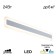 Lamp of the Citilux “Trinity” CL238560, 60x8 cm, 1x24W, LED, white color