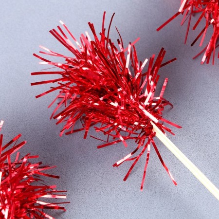 Skewer for Canapes "Fluff", in a set 6 pieces, red color-2