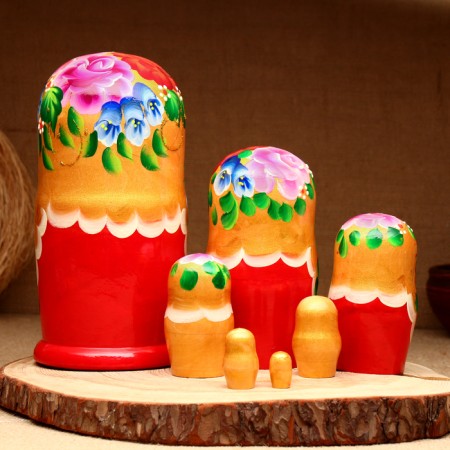 Matryoshka 7-doll "hell", 20-22 cm-1
